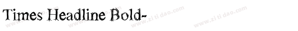 Times Headline Bold字体转换